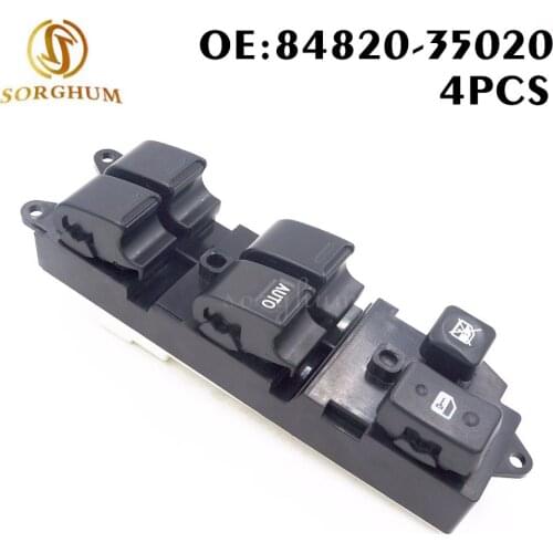4PCS New For Toyota Land cruiser 80 Series 1990-1998 Power Window Master Control Switch 84820-35020 8482035020