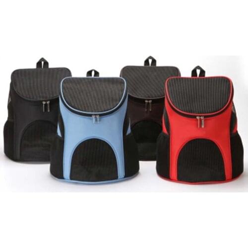 Dog Bag Portable Breathable Backpack Puppy Outdoor Travel Bag Small Dog Cat Chihuahua Zipper Mesh Outdoor Travel Pet Carrier