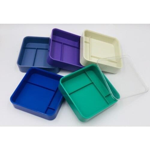 Plastic Storage Container Hinged Box Watch Movement Bezel Dial Case Small Parts