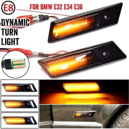 Turn signal For BMW E30 E32 E34 E36 Led Light Side Marker Lamp 1990-1996 M3 M5 3 5 7 SERIES
