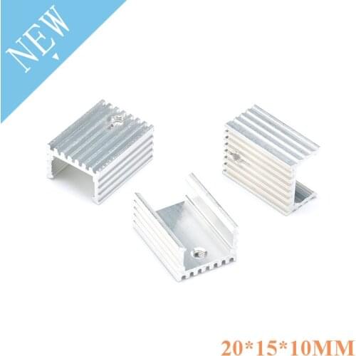 10pcs TO-220 Heatsink Aluminium TO 220 Heat Sink Transistor Radiator TO220 Cooler Cooling 20*15*10MM 20x15x10MM