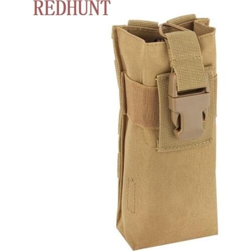 Tactical Airsoft Paintball Molle Pouch Military Water Bottle Radio Pouch Nylon Lightweight Interphone Storage Bag