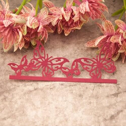 Metal Butterfly Borderlines Cutting Dies Stencils for DIY Scrapbooking/photo album Decorative Embossing DIY Paper Cards