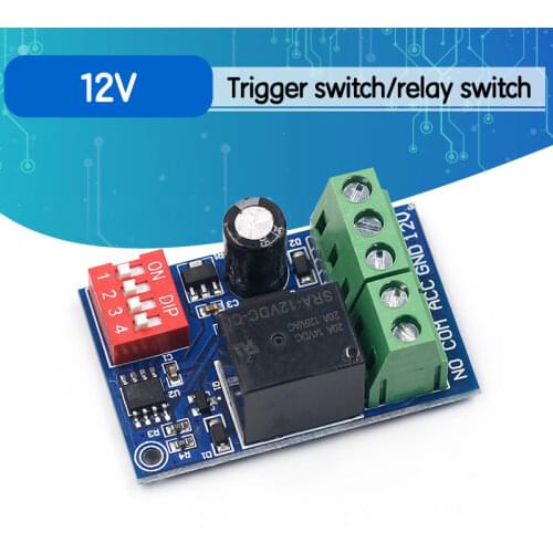 Trigger to open and close the relay relay switch 12V car modification module time optional RT1C