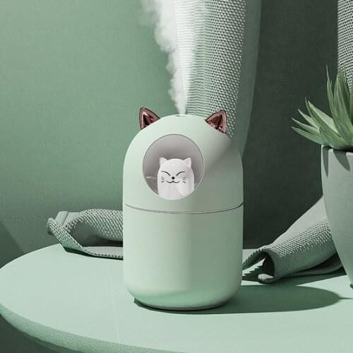 Air Humidifier 300ML Cute Rabbit Ultra-Silent USB Aroma oil Diffuser room Car LED Night Lamp Air Purifier Mist Maker Air Fresher