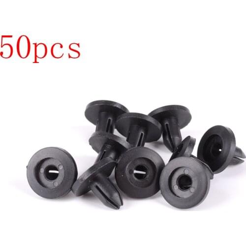 50/100pcs Auto Fastener Clips Vehicle Retainer Rivet Door Panel Fender Liner Bumper Fender Trim Plastic Mixed Car Clips