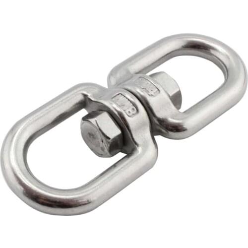 4mm diameter 2pcs Stainless Steel Rotation Quick Hook Buckles for Outdoor Rock Climbing Hiking Equipment Rotating Carabiner