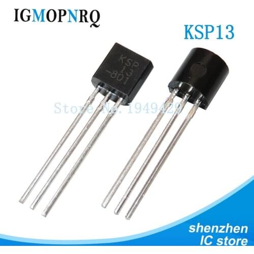 20pcs KSP13 TO92 KSP13BU TO-92 Darlington transistor Transistor line new