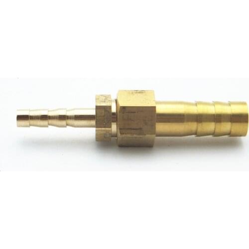 4mm Hose Barb x 8mm Hose Barb Brass Barbed Pipe Fitting Union Coupling Coupler Connector Adapter For Fuel Gas Water