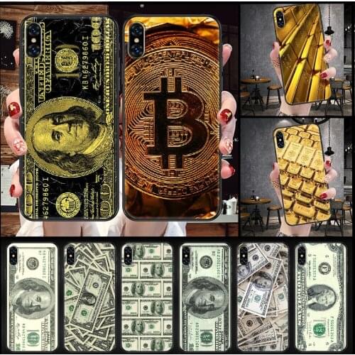 Money Banknote Dollar Phone Case For iphone 5 5S SE 2 6 6S 7 8 11 12 Mini Plus X XS XR Pro Max black pretty waterproof trend