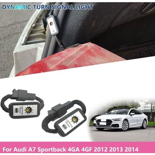 For Audi A7 Sportback Car Dynamic Turn Signal Indicator LED Taillight Add-On Module Cable Wire Harness 2012 2013 2014 Tail Light