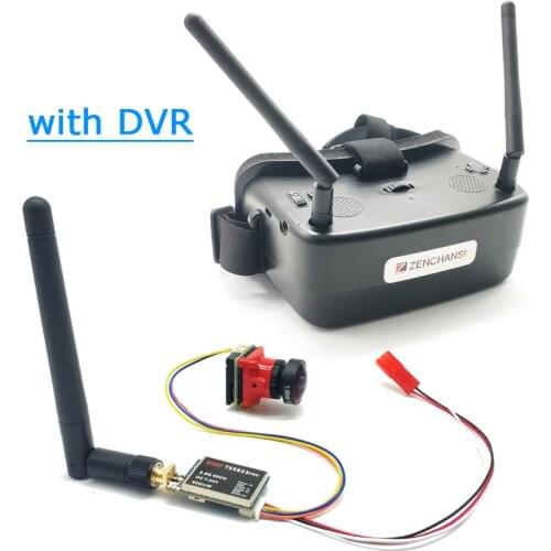 EW30 2 Inch FPV Goggles TFT LCD 480*360 *2 Display with DVR and 600mwVTX 1/1.8'' Starlight HDR 1200TVL fpv camera for RC Drone