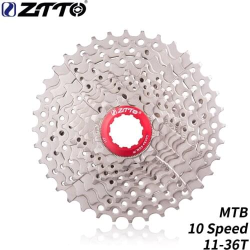 Mountain Bike 10 Speed 11-36T Cassette Silver 10s Flywheel Steel Freewheel Mtb Chain Sprocket