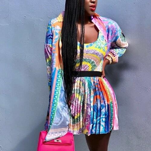 Two Piece Set Africa Clothes African New Dashiki Fashion Flowers Suit Top And Skirts Super Elastic Party For Women Outfits