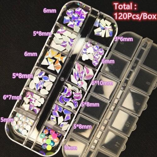 Crystal AB Noctilucent Glitter Rhinestones Fluorescence стразы Non Hot Fix Neon Rhinestone Luminous Stone Nail Art Decorations