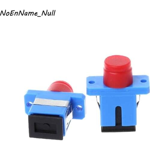 NoEnName_Null Free Shipping 10pcs Special Plastic Optical Connector SC-FC Fiber Coupler Flange Adapter Converter Wholesale