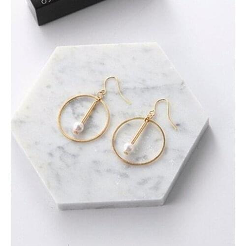 2021 New Cheap 1 Pair Jewelry Women Lady Elegant Simulation Pearl Beads Ear Stud Earrings For Men