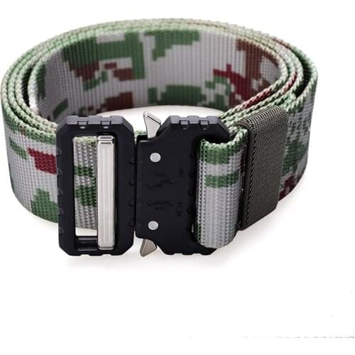 New Strong Wear-Resistant Alloy Outdoor Tactical Action Youth Military Training Nylon Belt External Belt