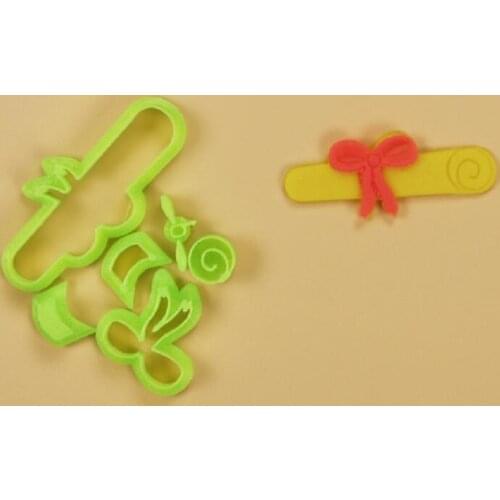 Cake Tool graduation certificate book plastic fondant cutter mold fondant embosser stamp press cake decorating tools sugarcraft