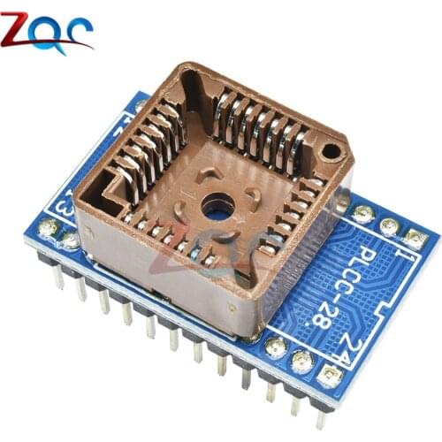 PLCC28 to DIP24 EZ Programmer Adapter Socket IC Test Socket Universal Converter Board Module