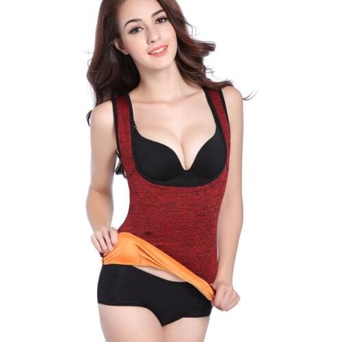 Sanderala Sexy Women Plus Size 3XL Body Shaper Waist U-neck Tank Top Slimming Vest Shapewear Vest Winter Warm Slim Underwear