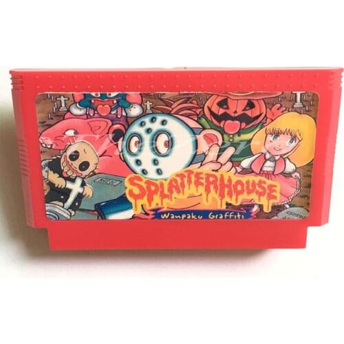 SplatterHouse For 8 Bit Game Player Game Card for 60 PIN Cartridge Game Card Splatter House