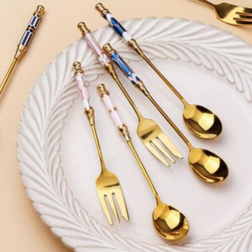 Kawashima House Stainless Steel High Profile Level Exquisite Wind Stir Short Handle High-end Cake Dessert Coffee Spoon Vajilla