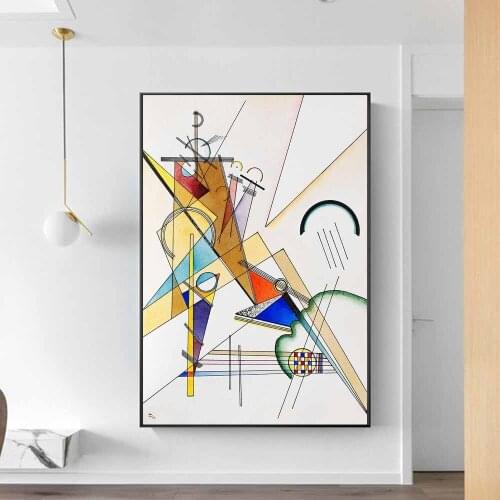 Wassily Kandinsky Gewebe 1923 Canvas Art Posters And Prints Famous Art Canvas Paintings On the Wall Art Pictures Home Decoration