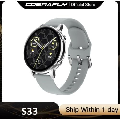NEW S33 Music Smart Watch 1.28 inch Round Screen 512MB Bluetooth Call IP67 Waterproof Long Standby Watches Heart Rate Blood Pres