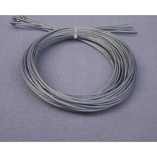 1~3M Adjustable Stainless Steel Wire Rope Rubber Coated Anti-Rust Bearing Rope Thickness 1.5MM Lamp Accessories Clothesline