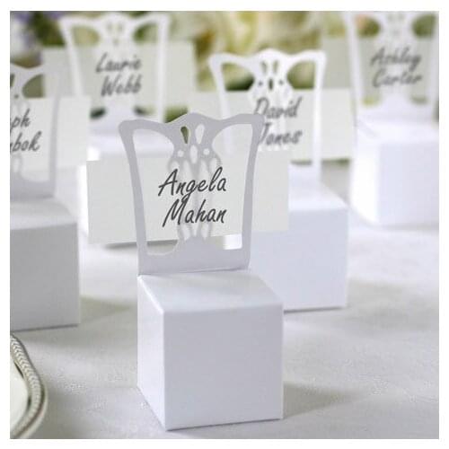 100pcs white colour cartoon chinese chair Wedding box Candy Box gift box wedding bonbonniere wedding favour box with Heart Charm