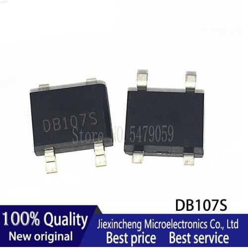 100PCS DB107S SMD bridge rectifier 1A/1000V SOP4 DB107
