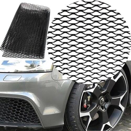 13x40 inch Universal Car Vehicle Black Body Grille Net Aluminum Mesh Grill Section
