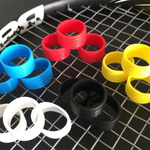 2Pcs Stretchy Tennis Badminton Racket Handles Rubber Ring Tennis Racquet Band Badminton Grip Tennis Racquet Band Overgrips