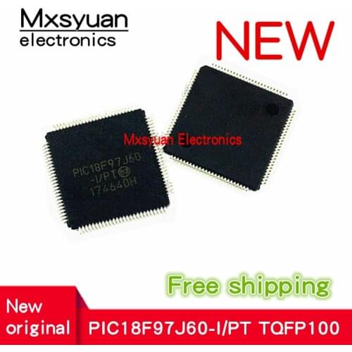5pcs~20pcs PIC18F97J60-I/PT PIC18F97J60 QFP100 new High-Performance, 1 Mbit Flash Microcontrollers with Ethernet