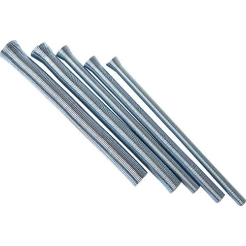 5Pcs Spring Tube Benders 1/4'' 5/16'', 3/8'', 1/2''and 5/8'' For Copper Aluminum Thin Wall Steel Tubing Bending Hand Tool