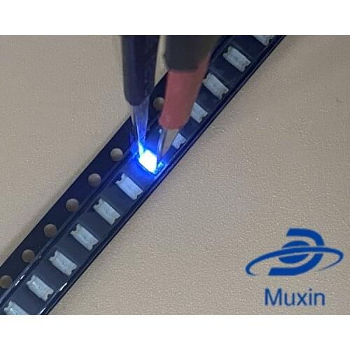 500pcs 1206 purple/uv smd super bright lamp lights-emitting diodes MUXIN LIGHT 390-410NM 3..2*1.6*0.8MM SMD 1206 LED DIODES