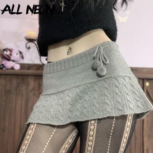 Женские трикотажные юбки ALLNeon China At AliExpress