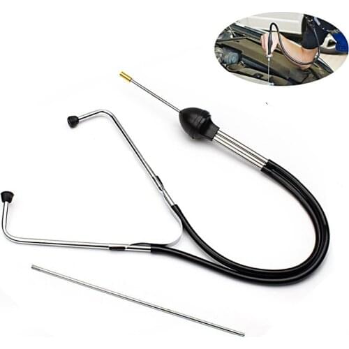 Car Stethoscope Auto Mechanics Engine Cylinder Stainless steel Stethoscope Hearing diagnostic Tool Cylinders Engine Detector