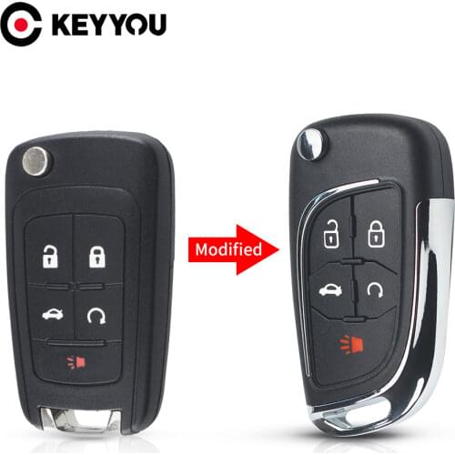 KEYYOU For Chevrolet Cruze for OPEL Insignia Astra Zafira Mokka Agila Corsa Meriva Signum Tigra Mando Modified Car Key Case
