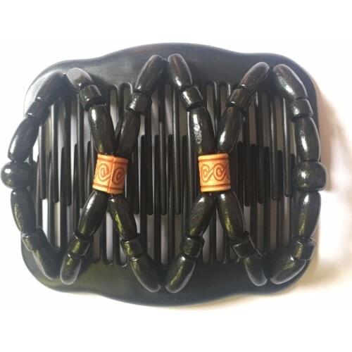 Black beads Double Magic Hair Combs Clip hair combs hairpins hair accessories Free shipping 20 pcs/lot