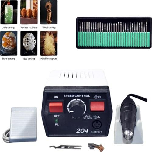 YUEWO 220V Electric Grinder Machine Manicure Jewelry Polishing and Engraving Tools 35000 RPM