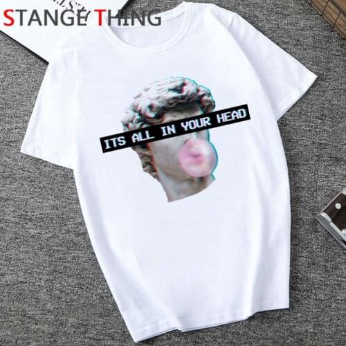 Vaporwave Cool Print T Shirt Men Hip Hop Unisex Aesthetic T-shirt Fashion Funny Cartoon Tshirt Grunge Streetwear Top Tees Male