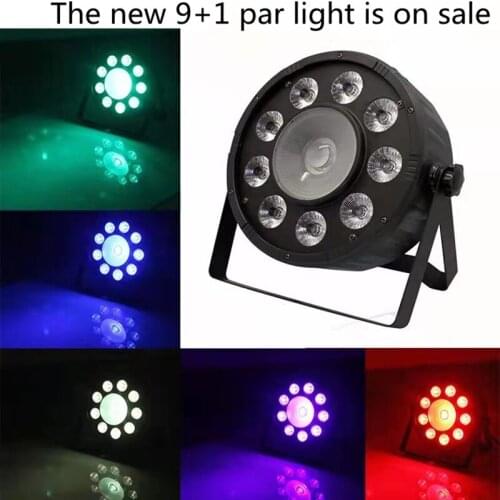 Hot 2021 NEW LED Par flat Cob RGB 3 In 1 Led Cob 150W DMX Stage Lighting Professional For DJ Wedding KTV Bar Family Party