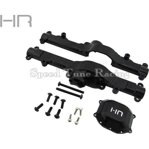 Hot Racing Rear Axle Case in Black for the Tamiya Off-Road Vehicles with CC-01 Chassis