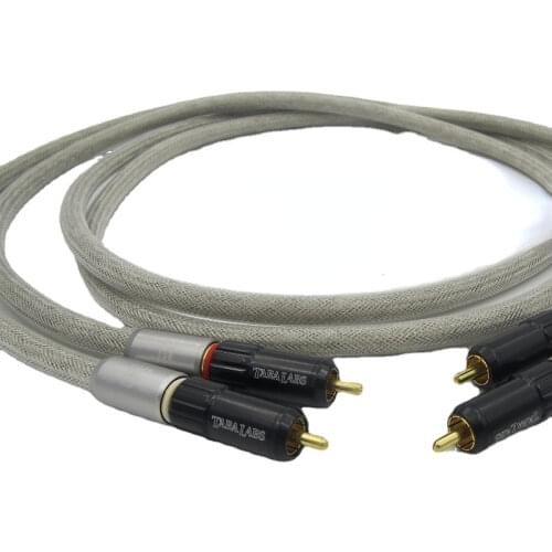 Tara Labs Prime M2 interconnect rca cable A-OF8N copper braided shield 1.5M Apair