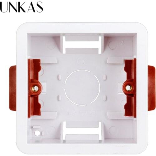 UNKAS Dry Lining Box For Gypsum Board / Drywall / Plasterboad 34mm Depth Wall Switch Socket 86mm / 146mm / 172mm Cassette