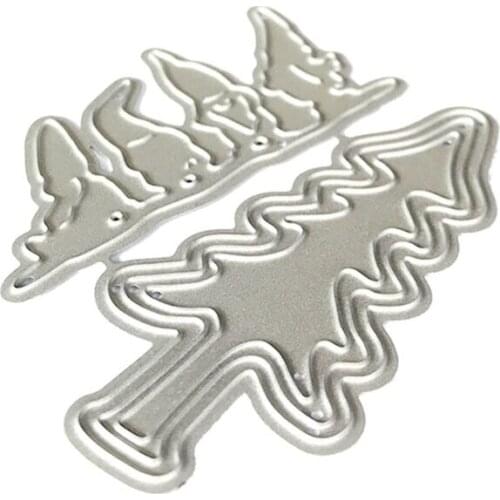 Christmas Trees Metal Cutting Dies Stencil Scrapbooking DIY Album Stamp Emboss E56E