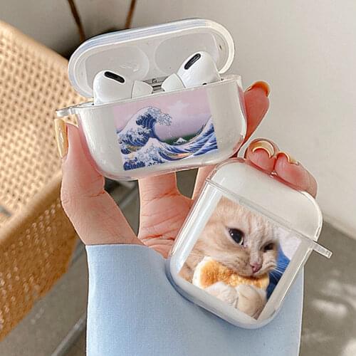 Naughty Cat Soft TPU Cover For Apple Airpods 2/1 Earphone Coque Soft Protector Fundas Airpods Pro Air Pods Covers Earpods Case