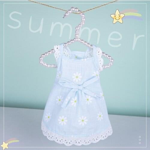 Small Dog Dresses Doggie Puppy Yorkshire Terrier Cat Pomeranian Shih Tzu Maltese Poodle Bichon Dog Clothing Garment Casual Dress